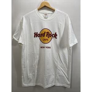 Y2K Vintage Hard Rock Cafe New York White T-Shirt Men’s Large 42-44